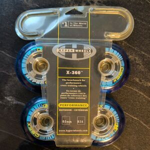 HYPER WHEELS  Inline Skate Rollerblade WHEELS, Set Of 4 80mm 82A,